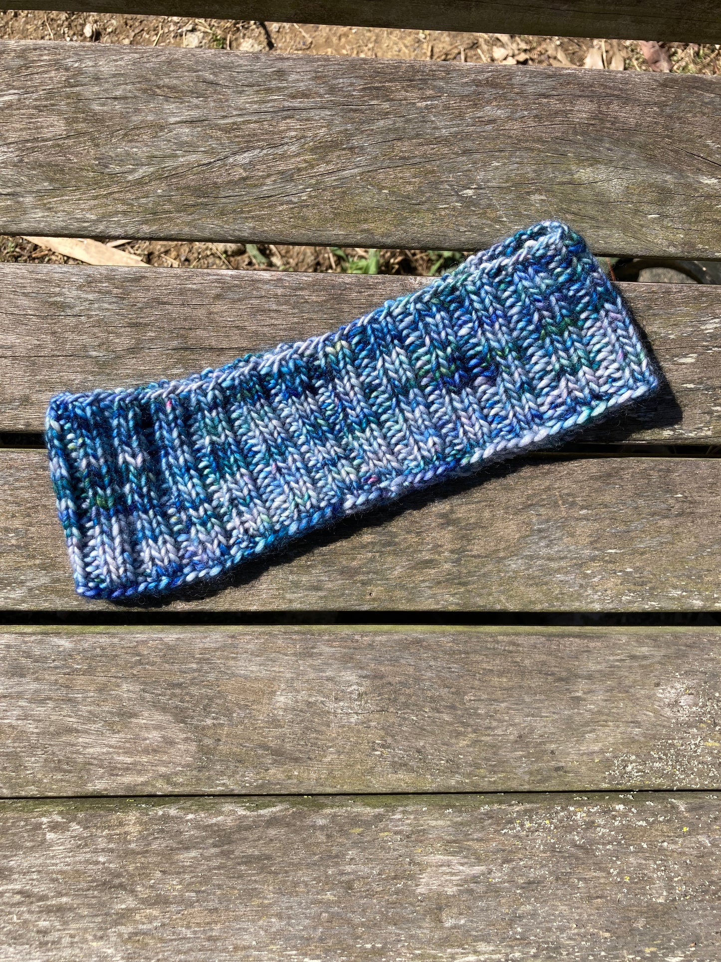 Blue and Green Rib Headband