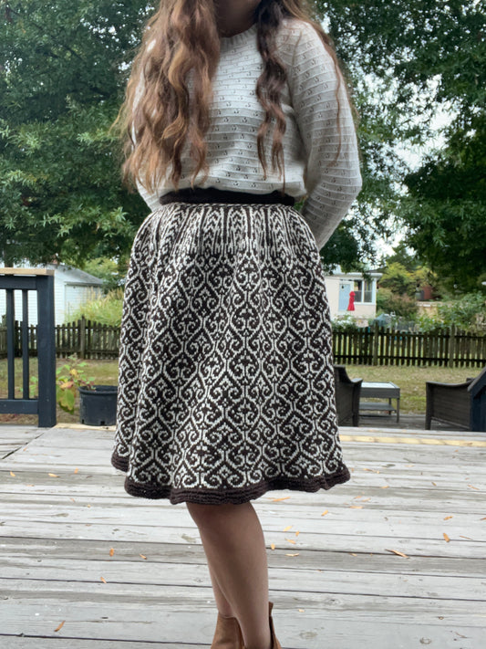 Cordiform Tiles Skirt